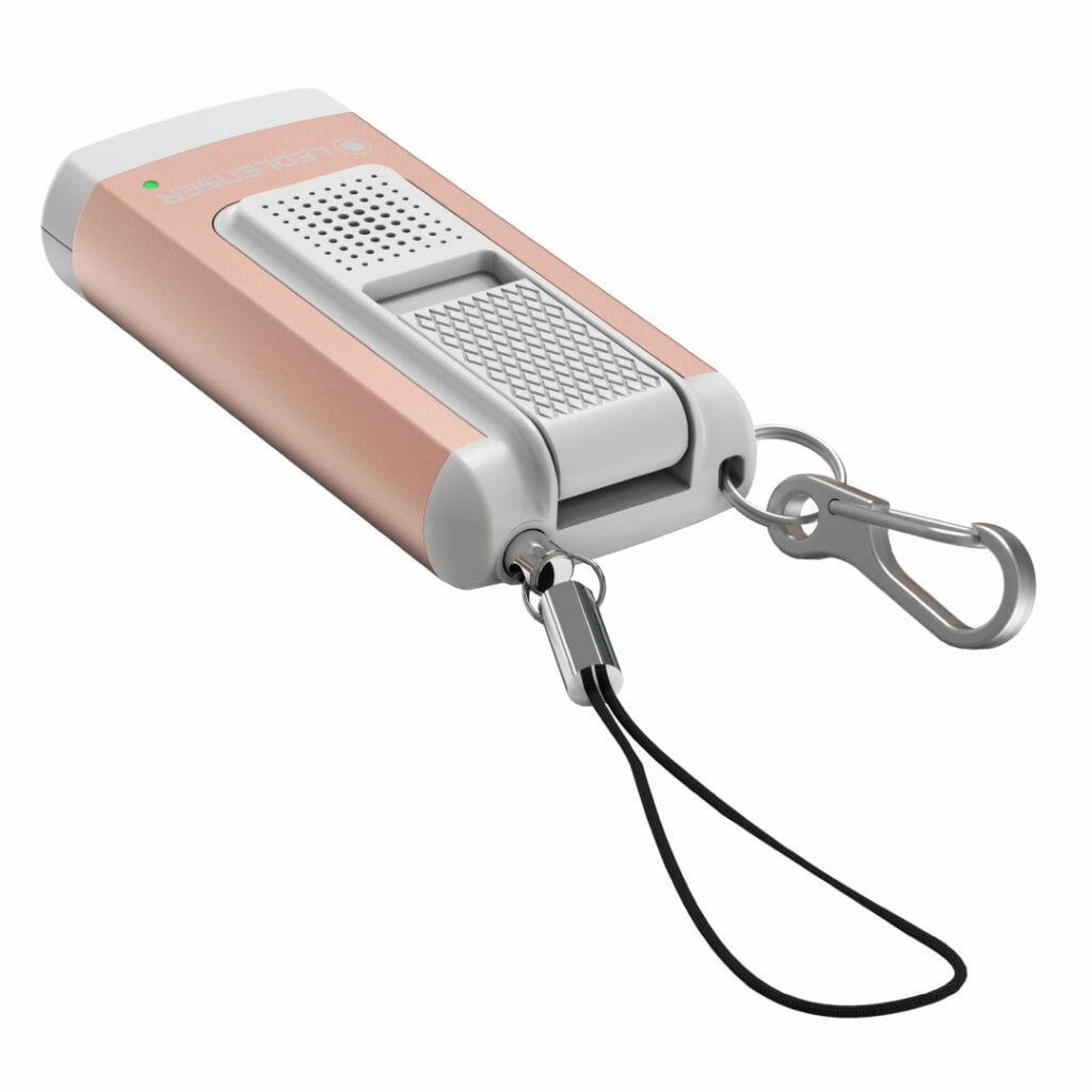 K6R Safety Rose Gold Ledlenser Flashlight Keychain Light
