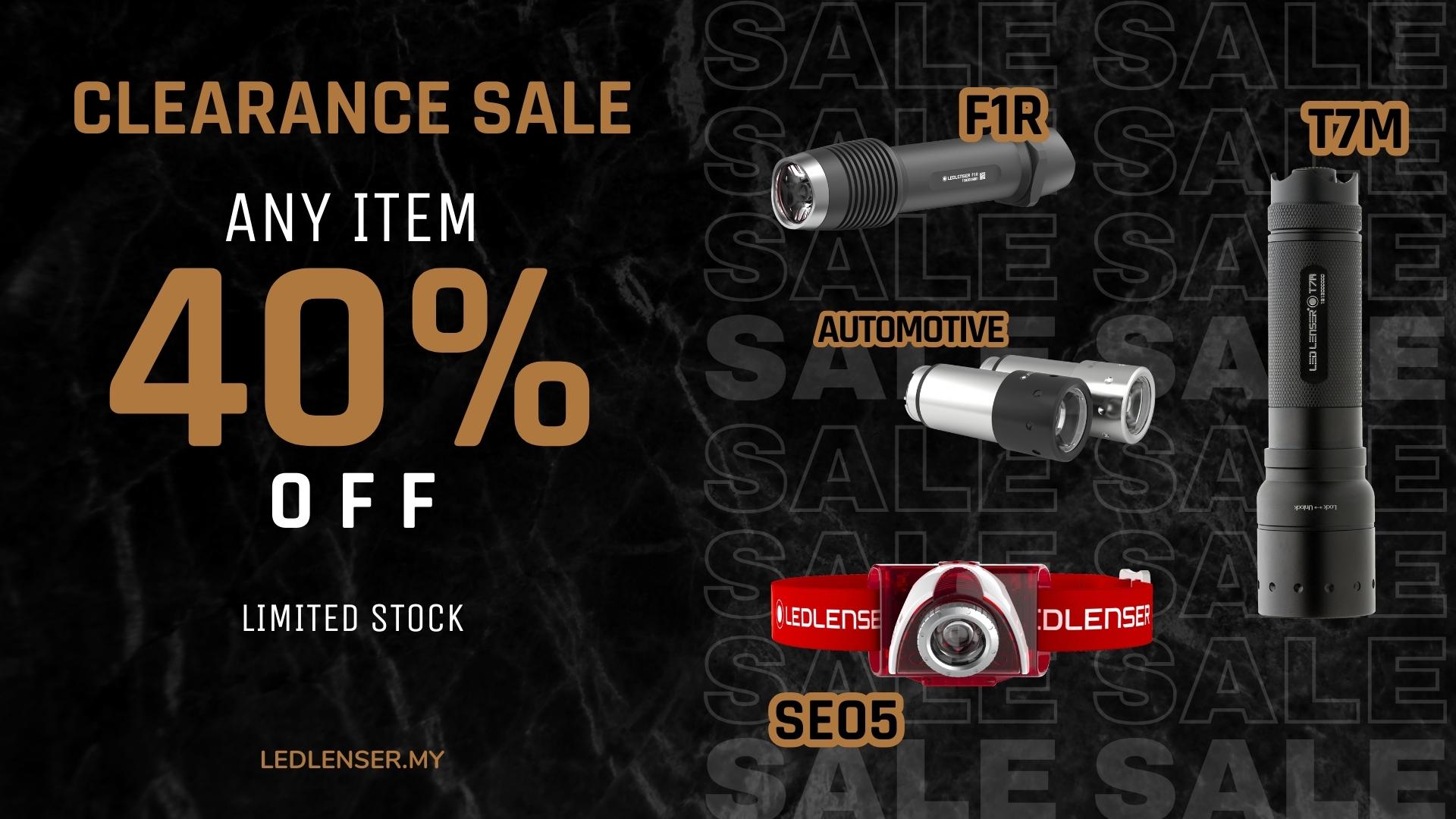 11.11 Clearance Sale : Up to 50% off Illuminate Your Savings with Ledlenser 1 Ledlenser Clearance Sale 11.11 up to 50% discount