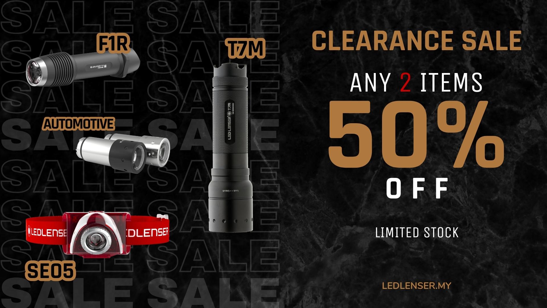 11.11 Clearance Sale : Up to 50% off Illuminate Your Savings with Ledlenser 2 Ledlenser Clearance Sale 11.11 up to 50% discount